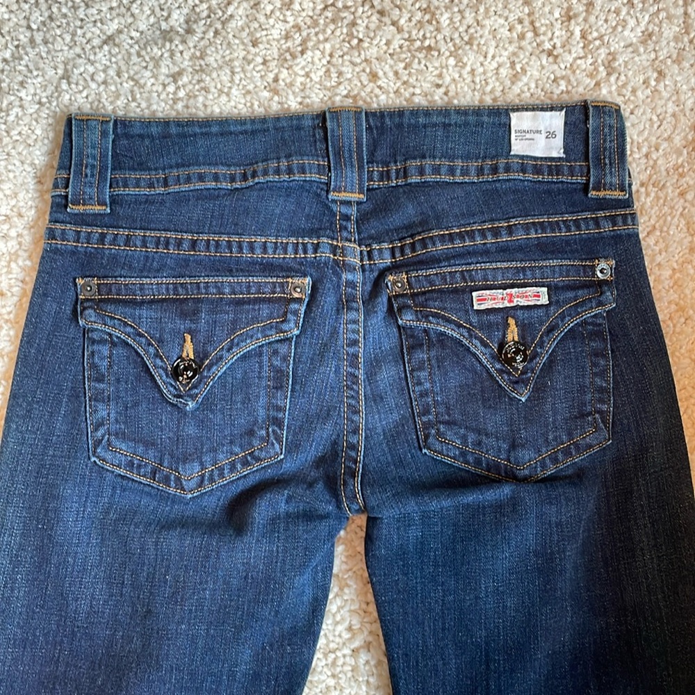 Hudson signature bootcut 26 33 blue jeans women stretch cotton elastin